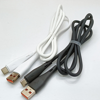 Cable de Datos USB Tipo C con Carcasa de Silicona Trenzada, Cable de Carga Rápida de 3A, Micro para Teléfono Móvil, Cable Tipo C para Teléfono