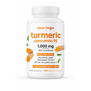 강황 커큐민 보충제, 트리팔라 함유, 1회 제공량당 2250mg, GMO 프리, 비건 캡슐, 성인용, 전반적인 건강 증진 - Product Image 1