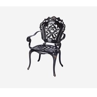 Ensemble de meubles de jardin en aluminium moulé pour extérieur, table et chaises, idéal pour villa, toit, terrasse, jardin, résistant à l'eau