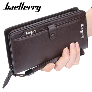 <span class=keywords><strong>Baellerry</strong></span> กระเป๋าสตางค์ผู้ชายหรูหรา S6703,กระเป๋าคลัทช์ยาวหนังหัวเข็มขัดมีซิปกระเป๋าสตางค์ธุรกิจความจุสูง - Product Image 6