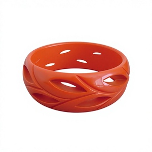 Bracelet fantaisie en résine fait main, design élégant, pour femme, couleur ambre jade, bijoux artisanaux colorés, vente en gros pour Noël - Product Image 5
