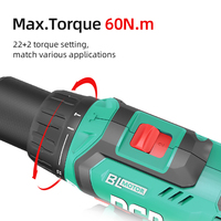 Meilleur prix Outils électriques Petite machine à main Perceuse-visseuse sans fil 20v à batterie sans balais