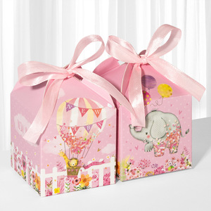 Scatole Portaconfetti a Forma di Elefante e <span class=keywords><strong>Mongolfiera</strong></span> per Baby Shower ed Eventi per Neonati - Product Image 4