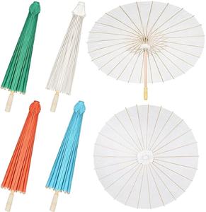 Parasol en papier de style chinois/japonais de 33 pouces pour mariages, protection solaire personnelle, article promotionnel haut de gamme pour fêtes - Product Image 3