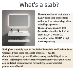 Waterproof Matte Black <strong>Bathroom</strong> Vanity Set Wall Mounted Ceramic Basin LED Touch Smart <strong>Storage</strong> <strong>Cabinet</strong> for Apartment Hotel - Product Image 6