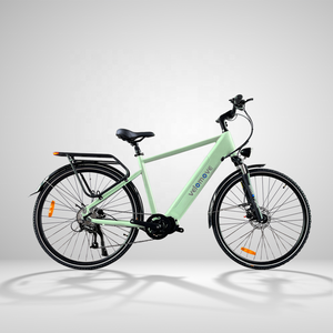 Vélo Électrique Rétro Urbain 700C pour Hommes avec Moteur Central, Batterie au Lithium, Assistance au Pédalage et 9 Vitesses Électroniques – E-Bike <span class=keywords><strong>Gravel</strong></span> - Product Image 1