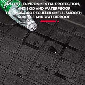 แผ่นรองพื้นท้ายรถและพื้นที่วางของด้านหน้าสำหรับรถยนต์เทสล่า รุ่น 3 ปี 2017-2021 ทำจากวัสดุ TPE กันน้ำ ป้องกันรอยขีดข่วน - Product Image 3