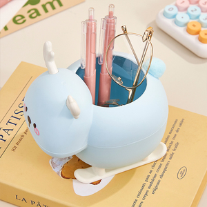 Portapenne e Matite Rotondo in Plastica <span class=keywords><strong>Rosa</strong></span> a Forma di Cervo per un'Organizzazione Elegante - Product Image 6