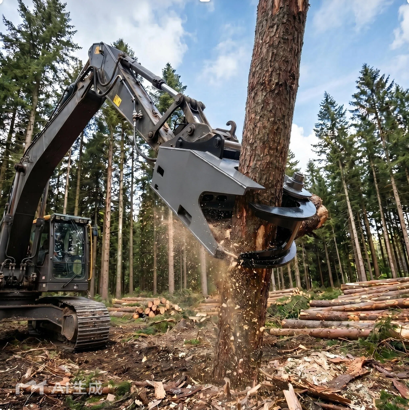 Excavator Mounted Branch Cutter Single Side