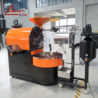 Torréfacteur de café automatique avec dénoyauteur 15 kg, Torréfacteur de café manuel, Torréfacteur de café commercial, Ligne de torréfaction