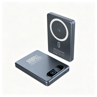 Nouvelle batterie externe magnétique semi-solide ultra-fine à charge rapide 22,5 W, 5000 mAh, 10000 mAh, écran couleur TFT, portable
