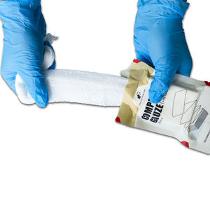 Rhino Rescue不織布真空密閉圧縮ガーゼホワイトコットン創傷ドレッシングパッキングガーゼ緊急応急処置キットCE - Product Image 1