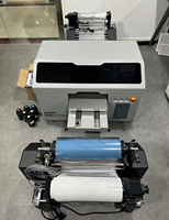 3060 uv printer mesin cetak Film UV kertas timah emas Laminating 3in 1 emas A3 stiker UV pencetak DTF