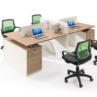 Meubles de bureau modernes, cloisons en aluminium usagé, cloisons de séparation, poste de travail en cubique pour bureau