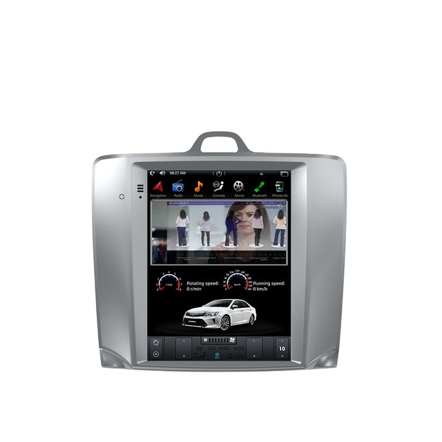 10.4 Inch Tesla Vertical Screen Android Car Radio Gps Audio Player for Ford FOCUS 2005 Auto/Manual A/C