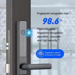 Serrure intelligente TTLOCK, <span class=keywords><strong>prix</strong></span> d'usine, OEM ODM, WiFi intelligent, BLE, empreinte digitale, étanche, acier inoxydable, aluminium, bois, serrure de porte intelligente, serrure étroite - Product Image 4