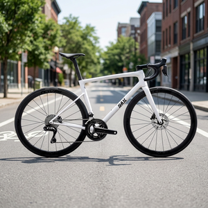 Bicicleta de Carretera de Fibra de Carbono 700c, Horquilla con Frenos de Disco Dobles, Bicicleta de Carreras de 12 Velocidades - Product Image 3