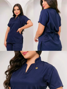 Para <span class=keywords><strong>Amazon</strong></span>, conjuntos de enfermera para mujeres americanas europeas, traje de trabajo, tela elástica, ropa de trabajo transfronteriza para uso profesional - Product Image 2