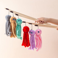 JOYING Jouet à chat en peluche poulpe de taille moyenne, durable et de haute qualité, pour usage quotidien en intérieur