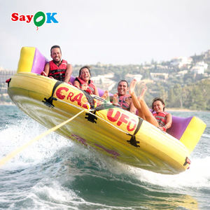 Sayok Sofa gila mengambang air tiup kelas komersial dapat ditarik Ski air UFO gila - Product Image 3