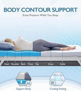 Cao cấp bộ nhớ bọt <span class=keywords><strong>Topper</strong></span> với không trượt Cơ Sở-đám mây giống như thoải mái cho giấc ngủ yên tĩnh - Product Image 6