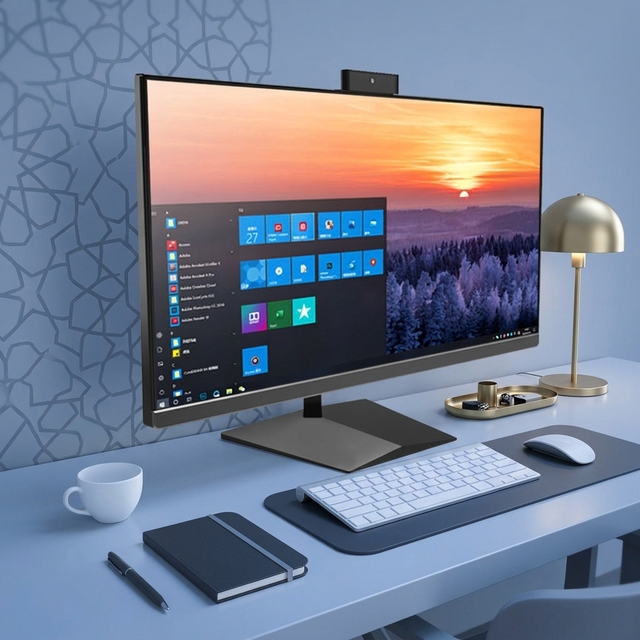 OEM All in 1 Desktop Computer PC 24" CPU I7 Processor All in One PC Monoblock Complete Set for Business