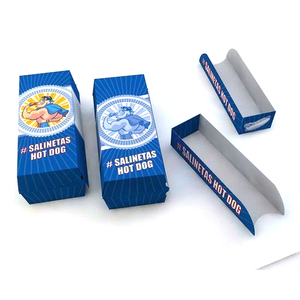 Personalização Completa Descartável Waffle Stick Hot <span class=keywords><strong>Dog</strong></span> Fast <span class=keywords><strong>Food</strong></span> Embalagem Burger Take Away Box - Product Image 5