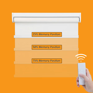 Cán màn hình điện Con lăn mù có thể sạc lại rèm với điều khiển từ xa tùy chỉnh che cách nhiệt bảo vệ UV - Product Image 4