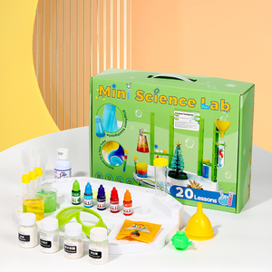 Ensemble de jouets éducatifs scientifiques de dessin animé personnalisés, en papier, 21 pièces, pour les enfants, expériences de physique et de chimie, jeux en classe - Product Image 3