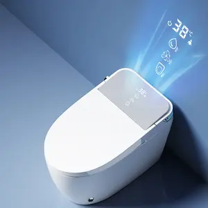 지적인 똑똑한 Bidet 좌석과 무선 원격 제어 의자 고도 자동 홍조, 자동 열려있는 마지막을 가진 이중 홍조 화장실