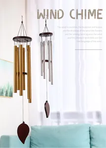 Carillons éoliens en Tube d'aluminium pour la maison, dispositif de décoration en plein air, relaxant, produit de luxe