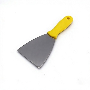 Stainless Steel Putty Knife Plastic Handle 0.7mm Thick Mirror Finish Scraper / Cleaner Tool for Paint, Putty & <b>Adhesive</b> Removal - Product Image 5