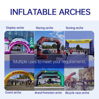 Arche de course gonflable personnalisée avec bannière suspendue détachable, imperméable et résistante aux intempéries, pour départ/arrivée de marathon