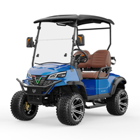 Garde au sol élevée Chariot de golf électrique personnalisé pour 2 passagers Système de charge rapide Usa Mini 48v Batteries Chariot de golf soulevé