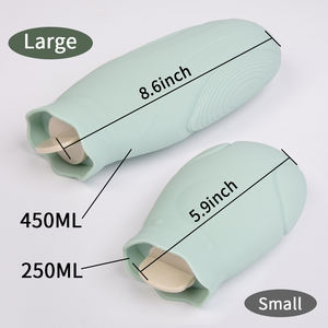 Botella de agua caliente para <span class=keywords><strong>microondas</strong></span> bonita de invierno personalizada con tapa de goma de silicona fundas para bolsas calentadoras de pies fundas para botellas de agua caliente - Product Image 4