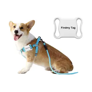 BT Wireless Find My Air Tag Tracking-Standort Wasserdichtes Haustier Smart Halskette Halsband GPS Tracker für Hund Katze Brieftasche Tasche Key Finder