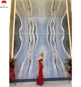 Tự nhiên slab Tiffany màu xanh cho sàn và tường trang trí mờ tưởng tượng màu xanh quartzit cuốn sách phù hợp với màu xanh pha lê Quartz slab - Product Image 1