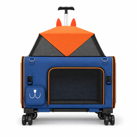 Sac de transport pour animaux YAOYUE PTB02C en Oxford 600D, 2-en-1, avec chariot en aluminium détachable et grande fenêtre en maille pour chiens et chats jusqu'à 7 kg