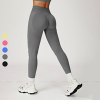 Leggings de yoga taille haute personnalisés pour femmes vêtements de sport contrôle du ventre levage des fesses leggings de gymnastique sans couture pour femmes de haute qualité
