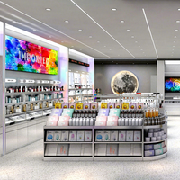 12-YZoS003 Meubles de présentation K-beauty pour magasin de détail, présentoir de parfums économique pour l'aménagement de magasin de cosmétiques