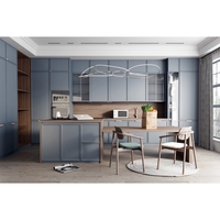 Colecciones de Muebles de Cocina Minimalistas con Diseño de Dimensiones Personalizadas y Espacio de Partición Independiente para Varios Tipos de Viviendas