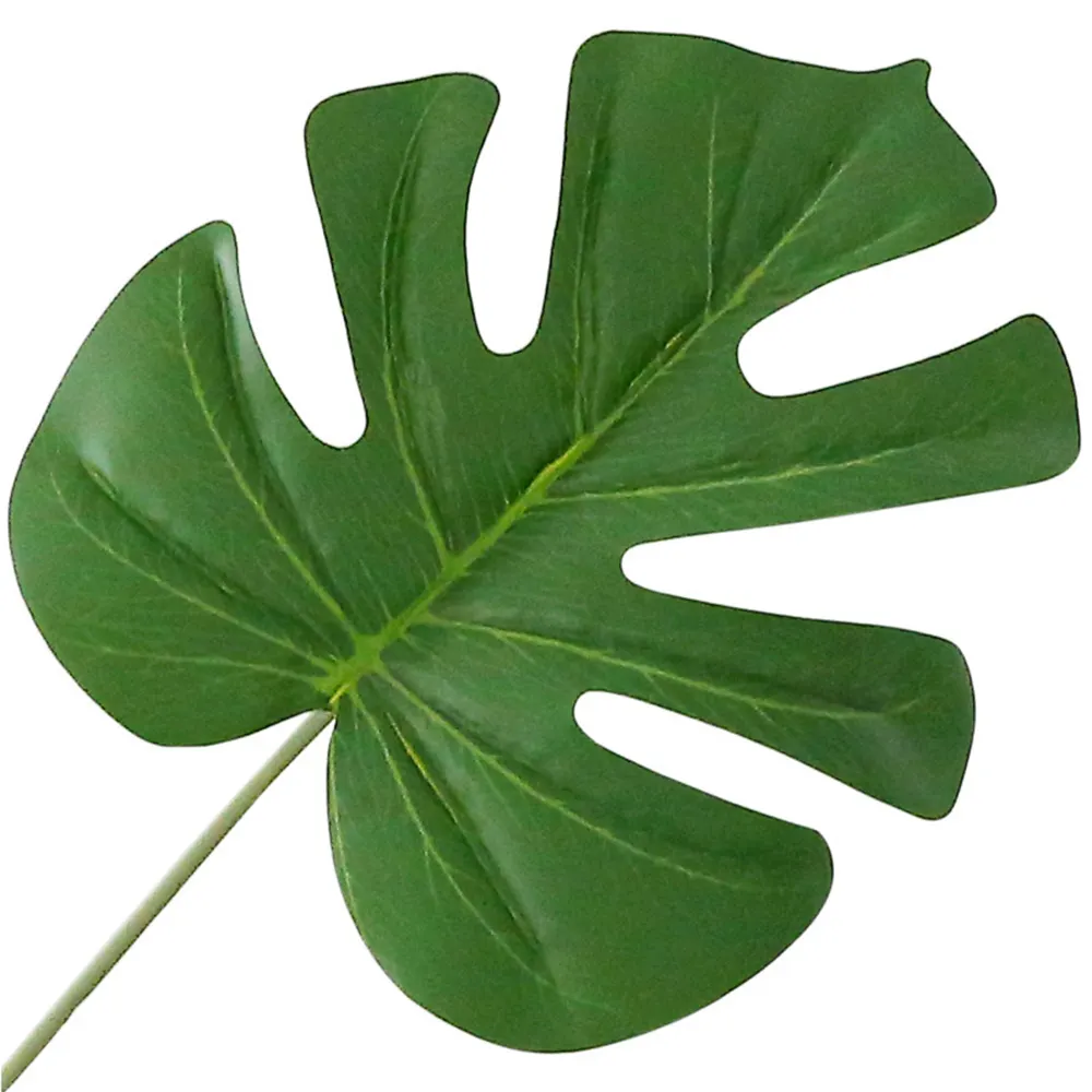 INUNION High Quality Real Touch Tropical Plants Palm Tree Leaf Faux Turtle Foliage Artificial Leaves For Home Decoration