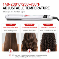 Torlin Laris Manis Celsius atau Fahrenheit Elemen Pemanas MCH Ultra Cepat Catokan Rambut Digital Pintar Gaya Korea Profesional