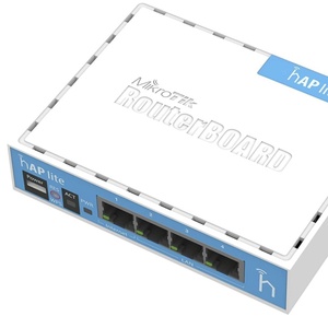 Routeur haut débit Mikrotik RB941-2nD HAP (hAP Lite) double bande 802.11n/ac 2,4 GHz/5 GHz WPA/WEP 8 ports LAN 2167 Mbps 5 GHz RouterOS - Product Image 5