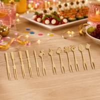 Mini brochettes biodégradables en bambou pour desserts, fruits, brochettes de maïs jetables pour barbecue, brochettes Tanghulu, pics à fruits en bambou