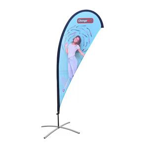 Wind Flyer Beach Flag Banner Elegante banderín Asta de bandera de poliéster con fibra de vidrio para exhibición de seguros y educación - Product Image 2