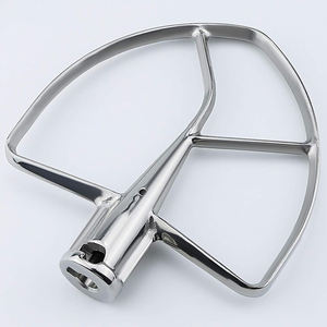 Batteur plat en acier inoxydable avec revêtement, compatible avec les bols de mixeur de 7 à 8 QT - Product Image 3