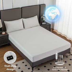 Fibra de Plata Orgánica de Algodón para Sábanas Ajustables, 400 Hilos, Grado 400TC, Patrón Sólido Bordado para Todas las Estaciones, para Hoteles, Hospitales y Hogares - Product Image 3