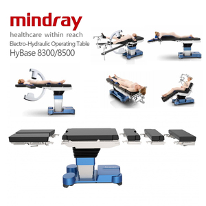 Lit chirurgical électrique Mindray HyBase 8300/8500 avec plaque dorsale et plaque pour les jambes réglables, position Trendelenburg, pour salle d'opération - Product Image 1
