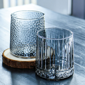 Juego de Vasos de Vidrio Texturizado Minimalista Personalizado, Vasos de Vidrio de Borosilicato de Alta Resistencia al Calor para Agua, Café, Leche, Hogar y Bar - Product Image 4